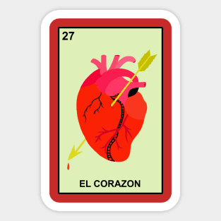 Loteria Corazon Sticker